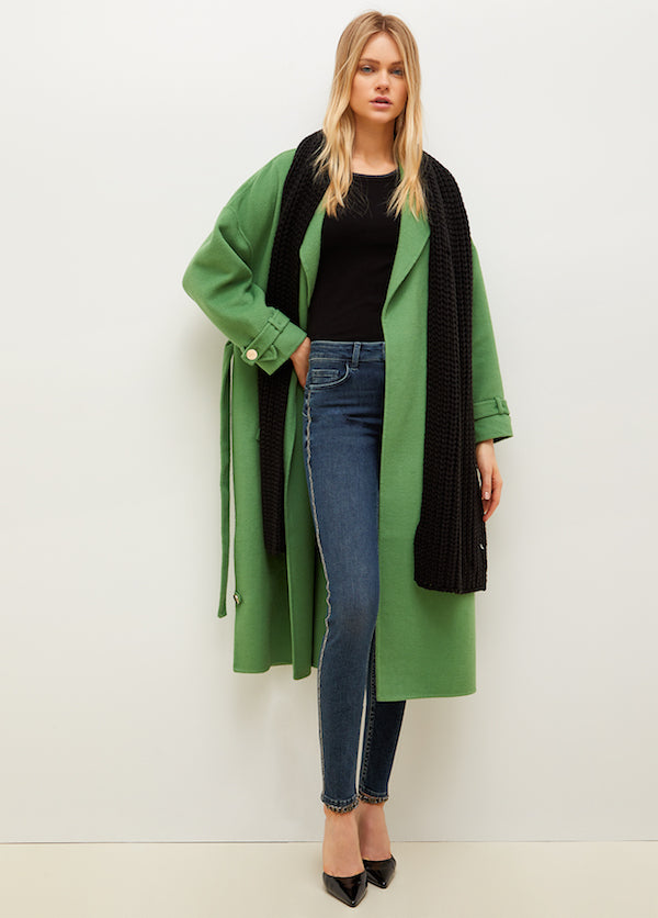 Pull slim noir avec lurex Liu Jo WF2477