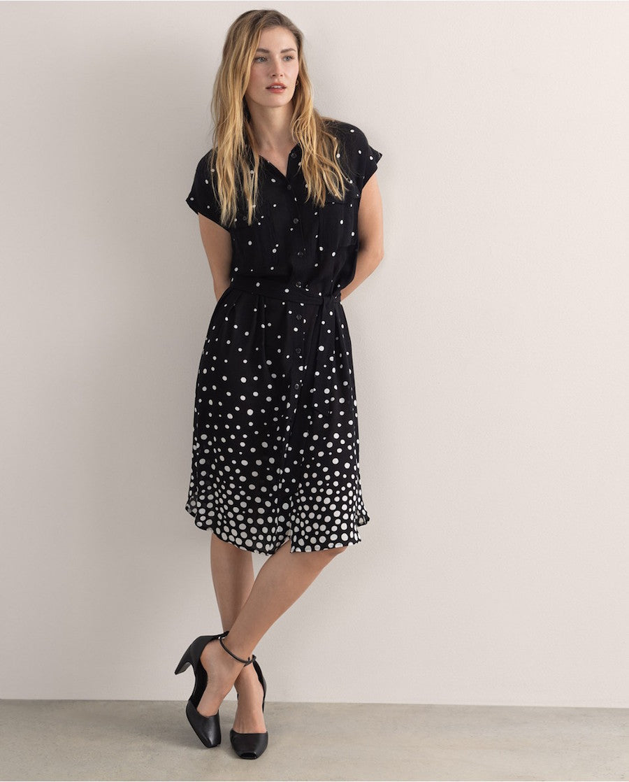 Robe chemise Surkana à pois