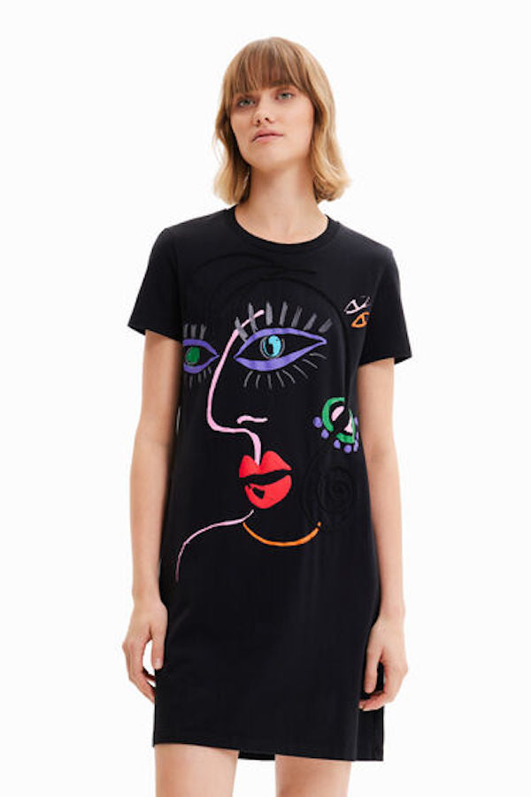 Robe courte imprimé Desigual 23SWVK89