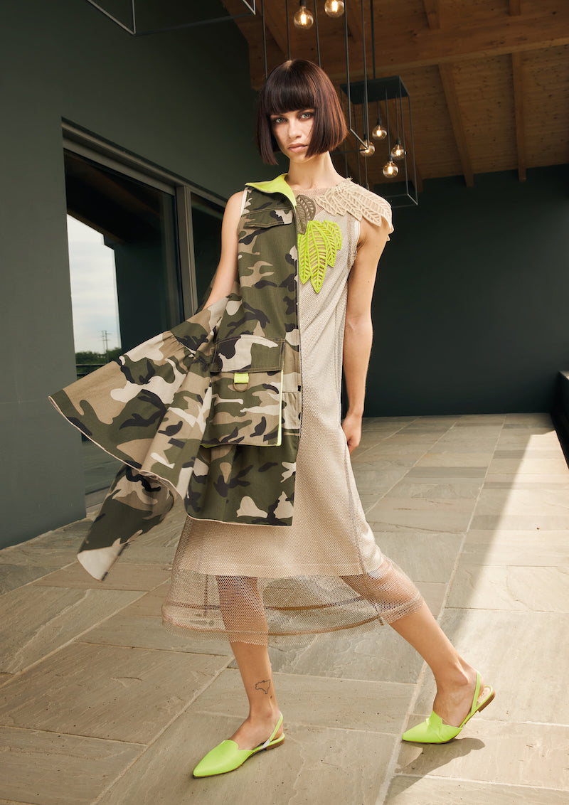 Robe en gabardine Tricot Chic