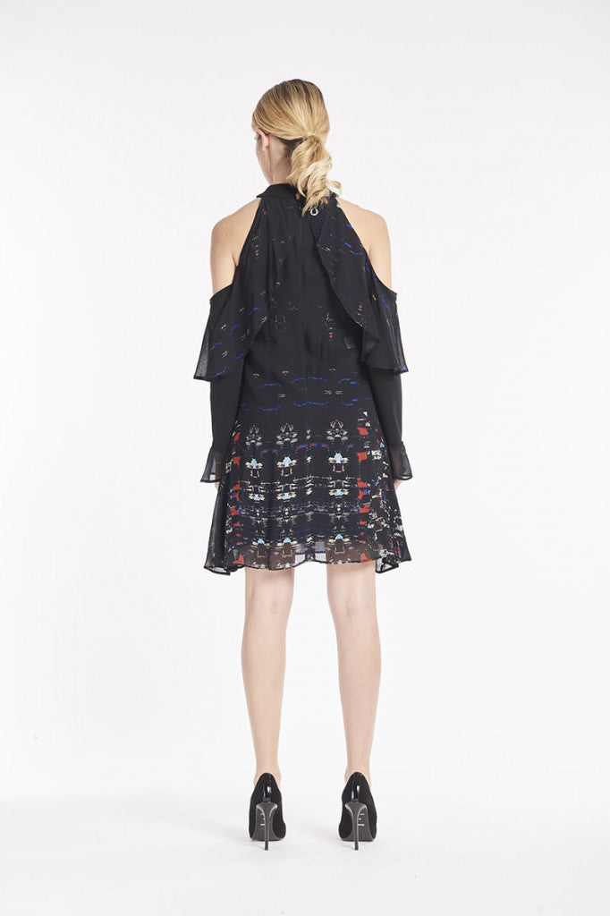 Robe fluide épaules ouvertes save the Queen