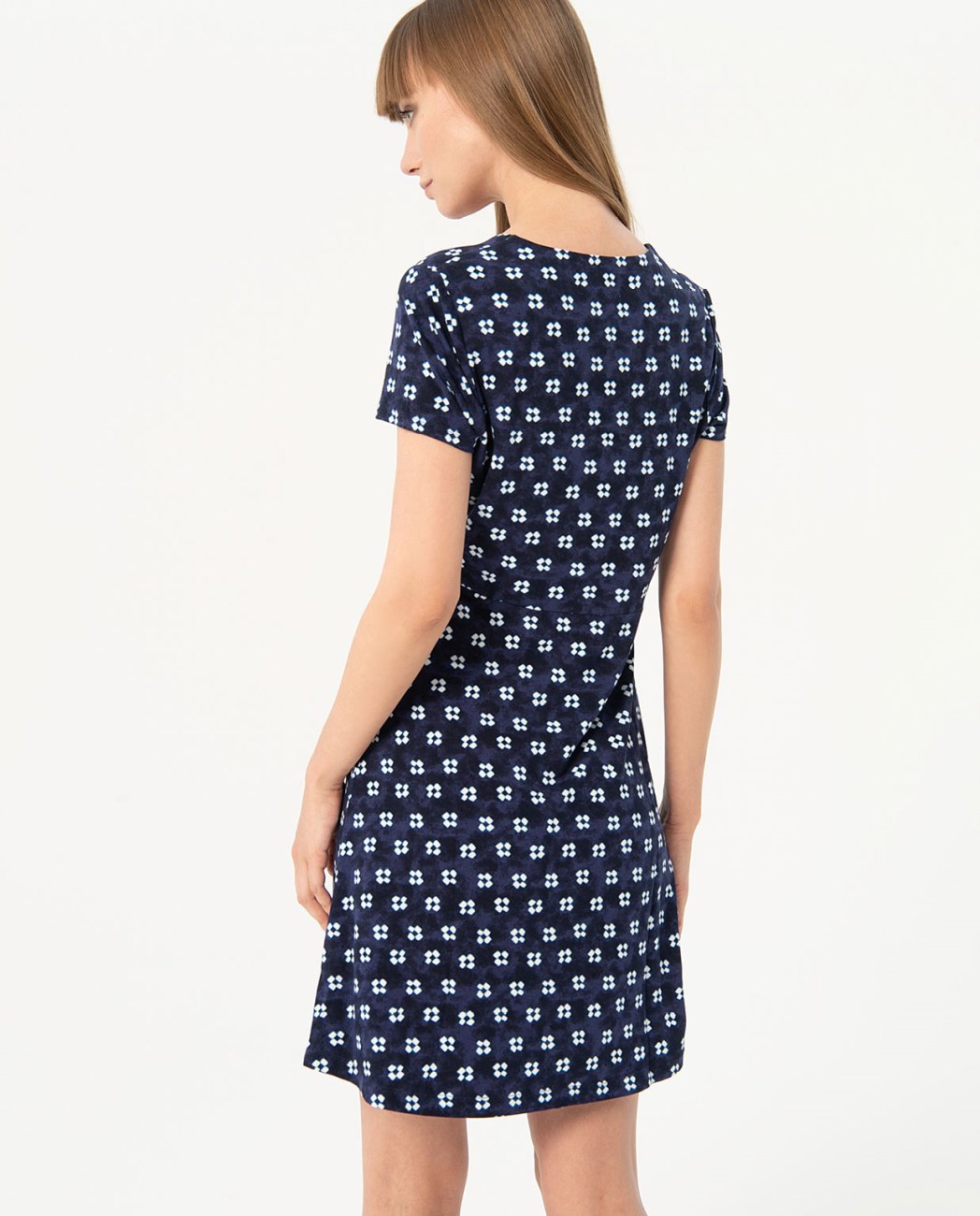 Robe imprimé bleu Surkana