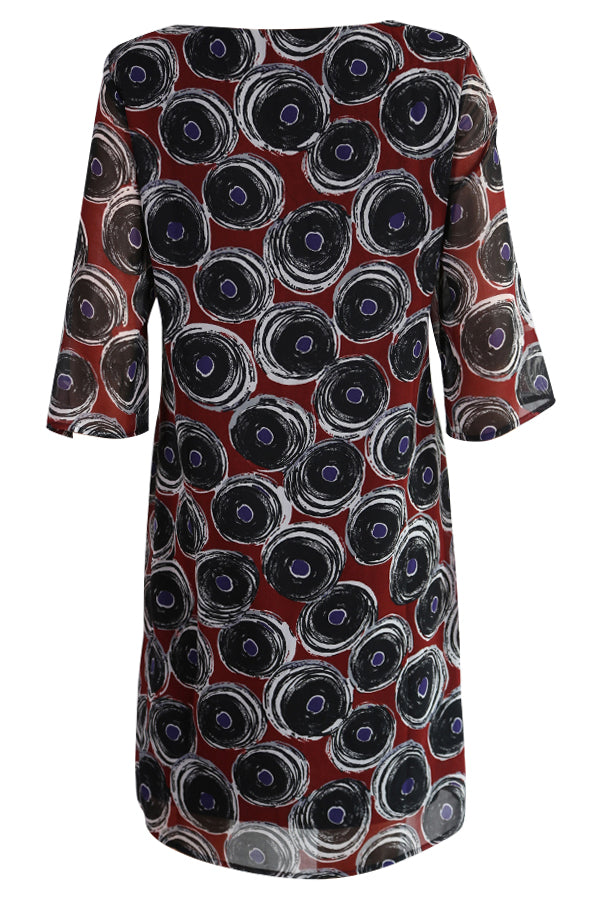 Robe La Fée Maraboutée FA5070 bordeaux