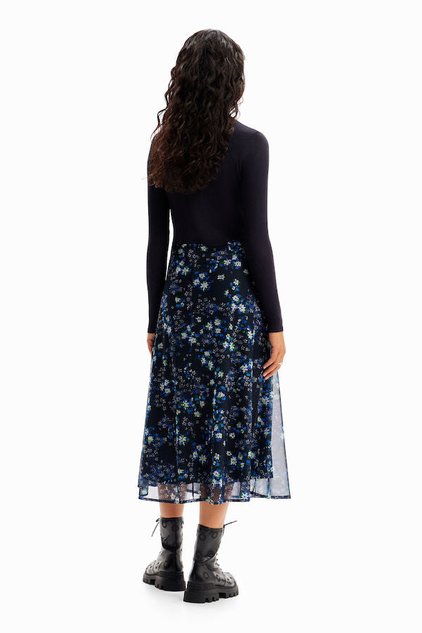 Robe midi Desigual bleu