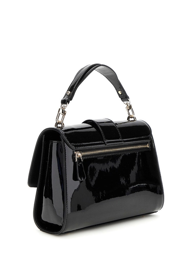 Sac à main Guess en vernis noir