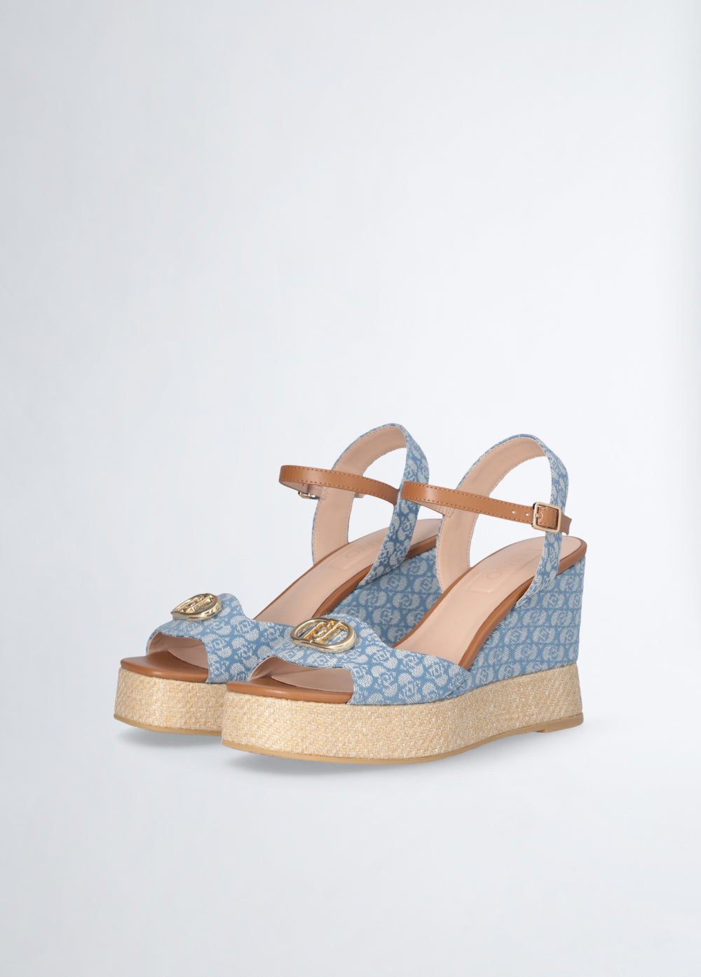 Sandales ouvertes en denim
