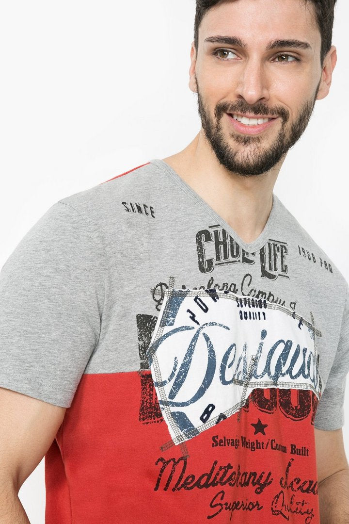 T Shirt Desigual 61T14C4 3061 Rojo Roja