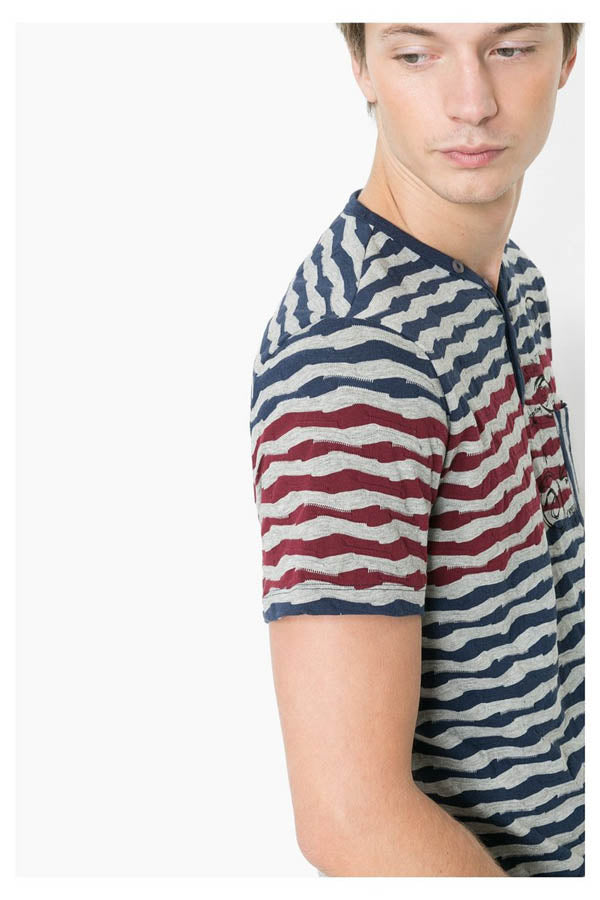 T Shirt Desigual 61T14D2 2042 rayée