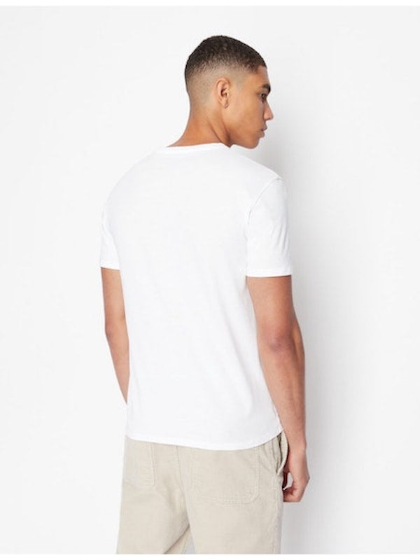 T-shirt en coton blanc Armani 6LZTCE