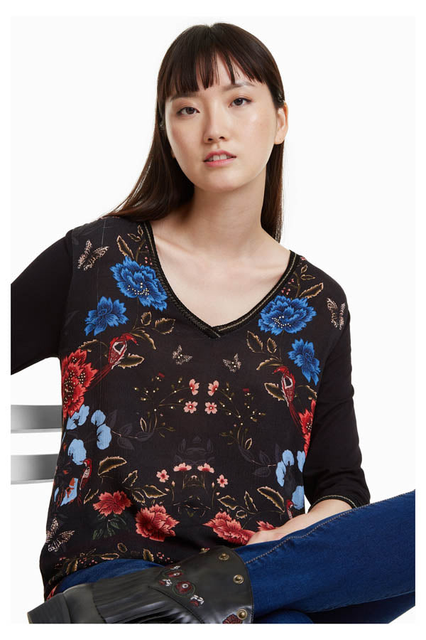 T shirt Granada Desigual 18WWTKAG