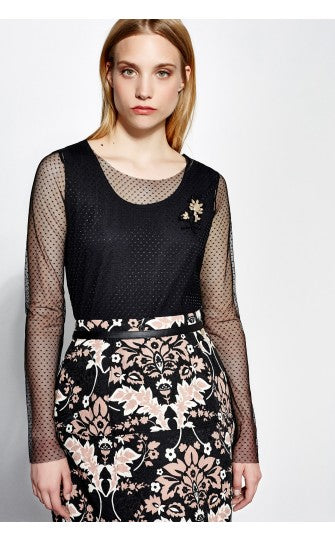 T Shirt Liu Jo P66139J7676 noir