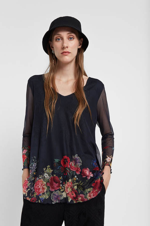 T shirt Oahara Desigual 19WWTKCD