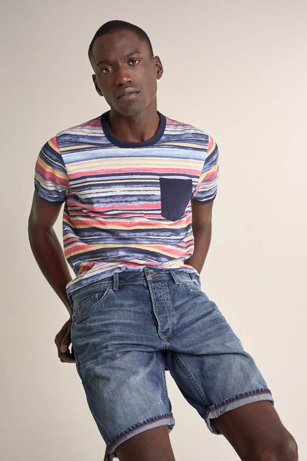 T-shirt rayé Salsa 124701
