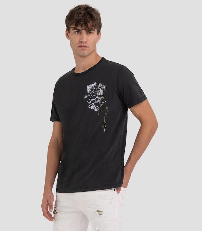 T-shirt tête de mort Replay M6486