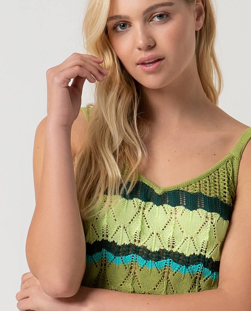 Top en maille rayée Surkana