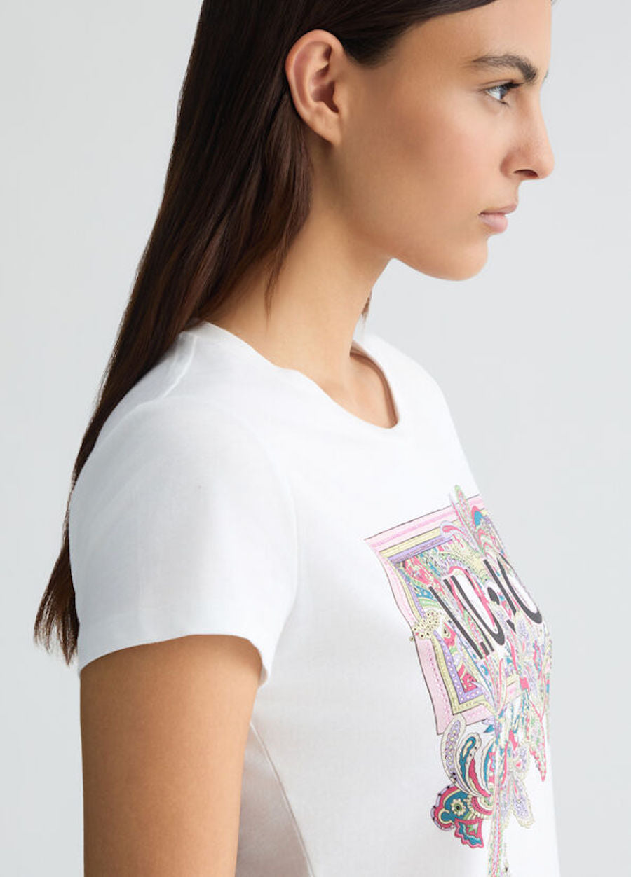 Tshirt imprimé coloré Liu Jo