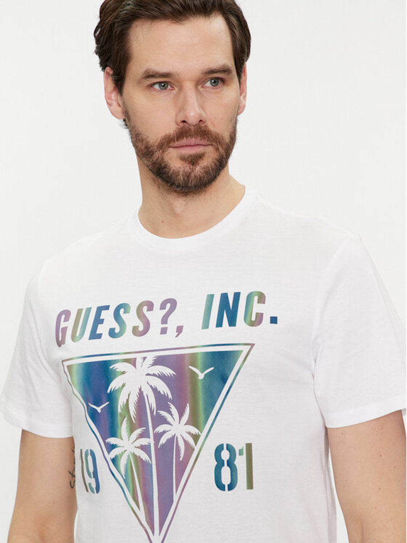 Tshirt logo GUESS homme