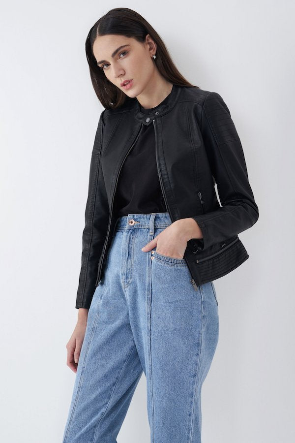 Veste biker noir Salsa 126375