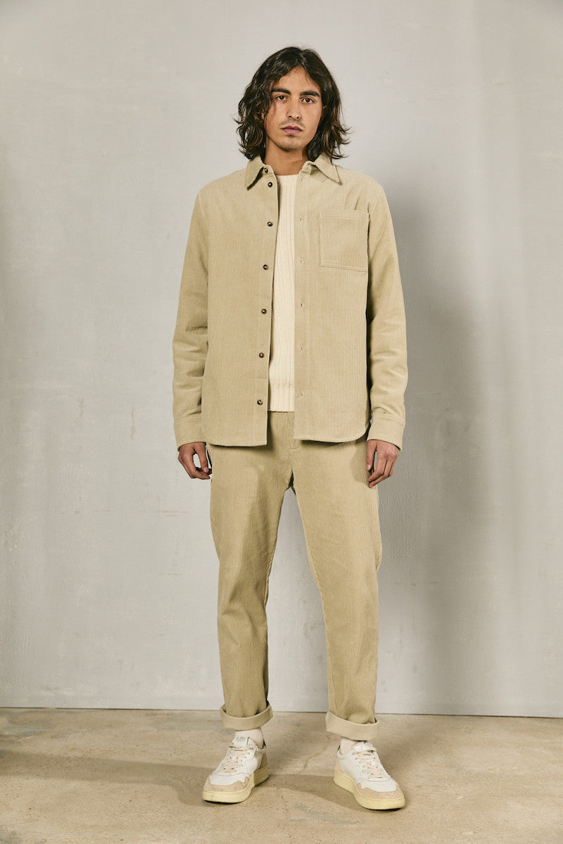 Sur chemise en velours pour homme