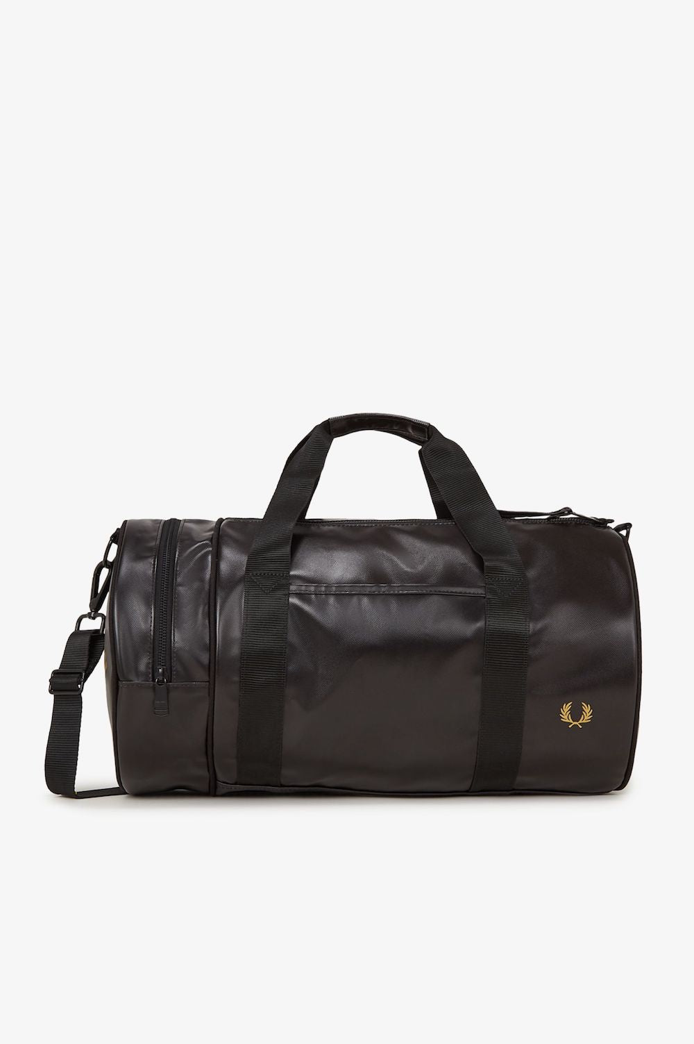 Sac de sport Fred Perry noir et or