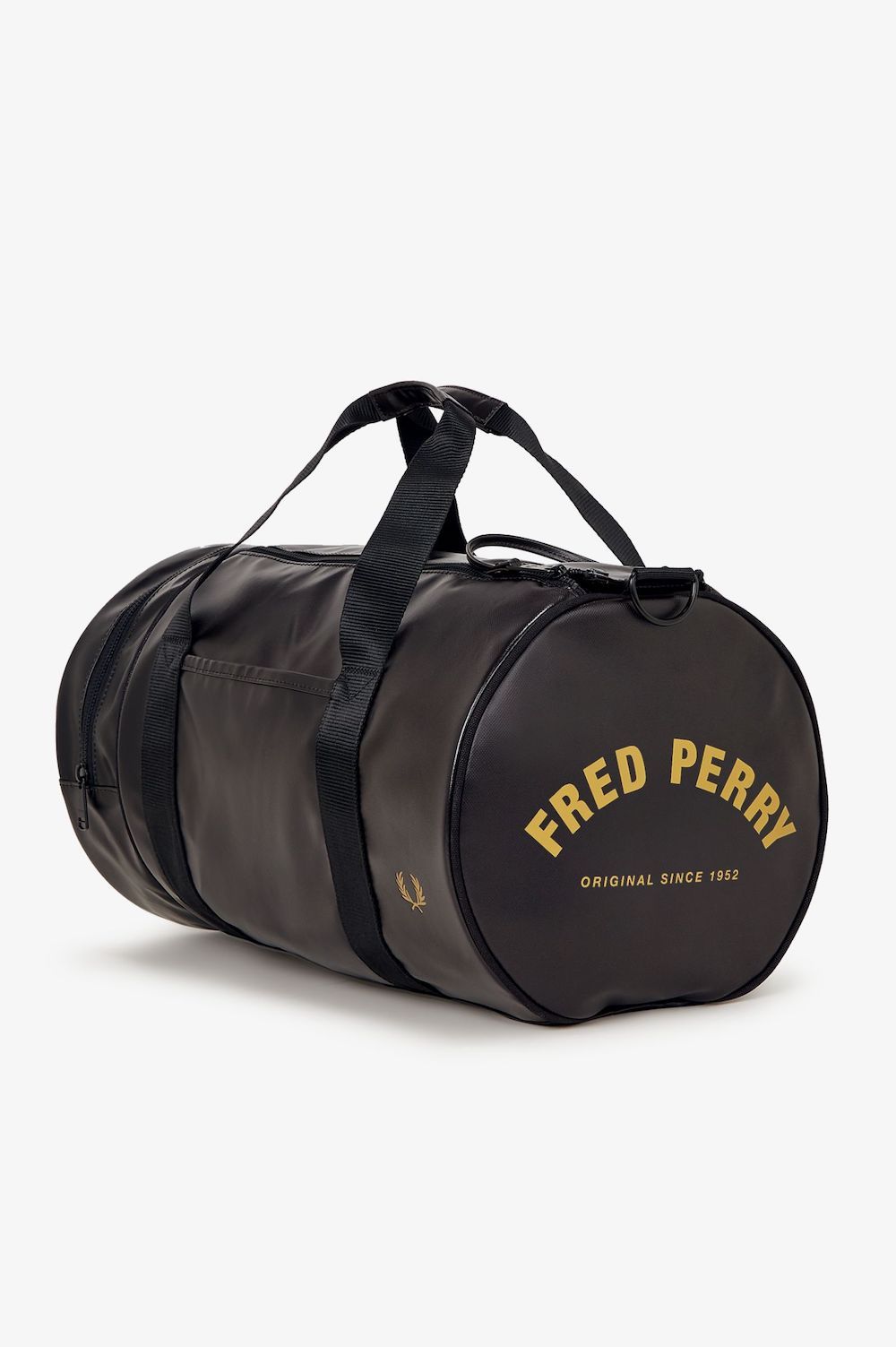 Sac de sport Fred Perry noir et or