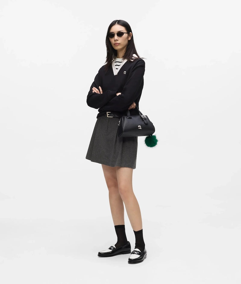 Petit sac noir Karl Lagerfeld épingle Ikon Karl